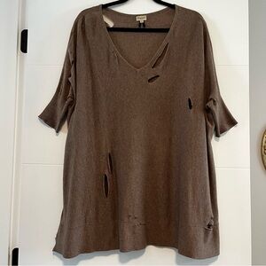 Dynamite | Distressed Oversized Sweater